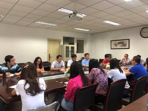 “不忘初心，牢记使命”信息工程学院青年座谈会现场